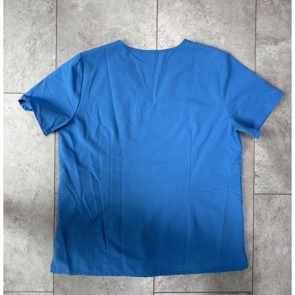 2 FIGS Casma Scrub Tops Women's XL Blue Medical Nurse Uniform Lot - Picture 5 of 7